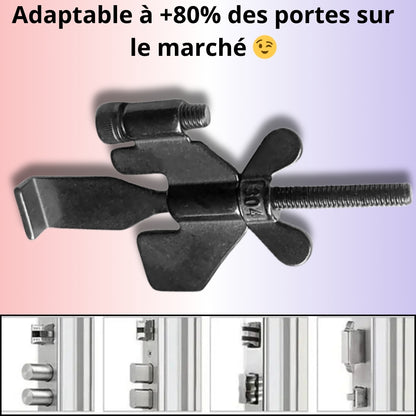 Serrure de porte portable pour hôtel, sécurité domestique et voyage | Loquet antivol et butée d'autodéfense