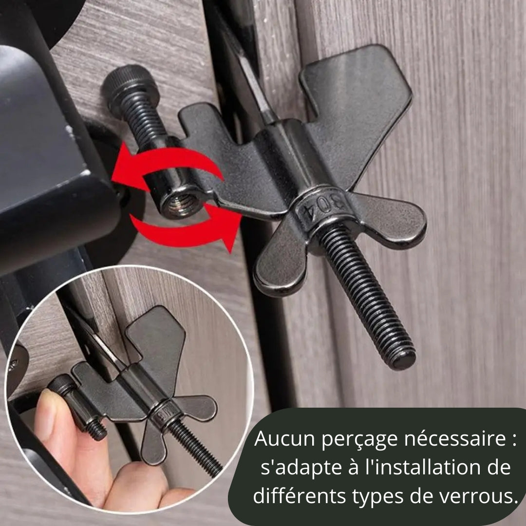 Serrure de porte portable pour hôtel, sécurité domestique et voyage | Loquet antivol et butée d'autodéfense